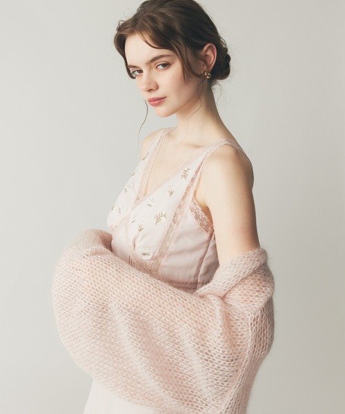 ME COUTURE(ミークチュール)の「2WAYキッドモヘヤシアーニット(ニット/セーター・レディース・キナリ/オフホワイト/ベビーピンク・FREE)」の13枚目の写真