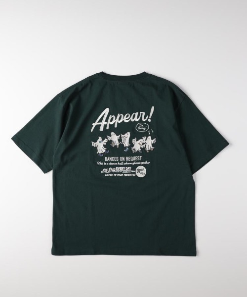 Right-on（ライトオン）の「Other(ソノタ)ゴースト刺繍Ｔシャツ（Tシャツ/カットソー・メンズ・グリーン/ホワイト/ブラック・M/L/XL/S）」の3枚目の写真