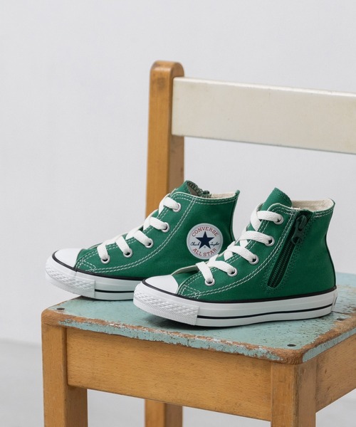 CONVERSE(コンバース)の「CONVERSE コンバース ALL STAR オールスター キッズ スニーカー ハイカット(スニーカー・キッズ・ホワイト/グリーン/ブラック・22.0cm/21.0cm/20.0cm/19.0cm/18.0cm/17.0cm/16.0cm/15.0cm)」の3枚目の写真