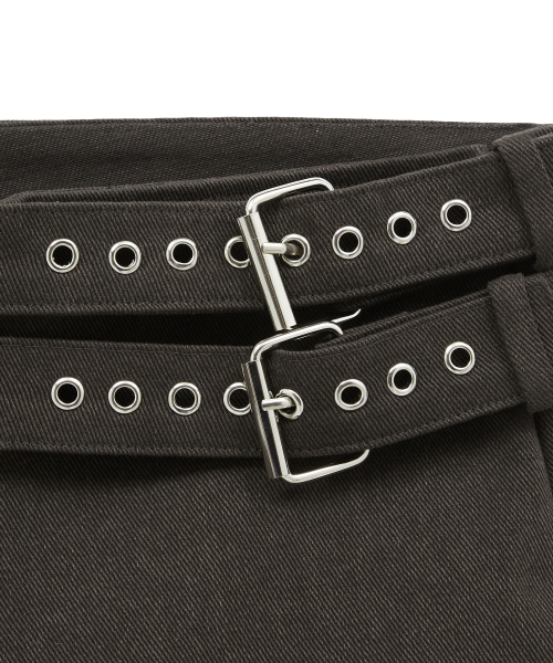 Midnight Move（ミッドナイトムーブ）の「2 belt shorts (brown)（その他パンツ・レディース・その他・SMALL/MEDIUM）」の3枚目の写真