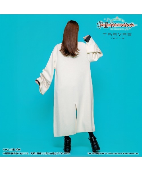 TRAVAS TOKYO(トラバス トウキョウ)の「【学園アイドルマスター 篠澤広×TRAVAS TOKYO】ロングガウン(カーディガン/ボレロ・レディース・ベージュ/ブラック・M/XL)」の6枚目の写真