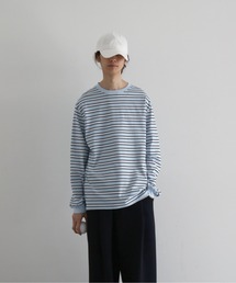 KAIKO（カイコー）の「KAIKO C neck border l/s t-shirt（Tシャツ/カットソー）」