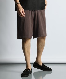8oz HEAVY WEIGHT COTTON GYM SHORTS:セットアップ対応 ヘビーウェイト ジムショーツ/ 厚手生地 / ウエストゴム / 膝丈