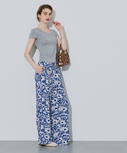 coca(coca)(コカ)の「レーヨンフラワー柄パンツ(その他パンツ・レディース・その他・LONG/MEDIUM/SHORT)」の4枚目の写真