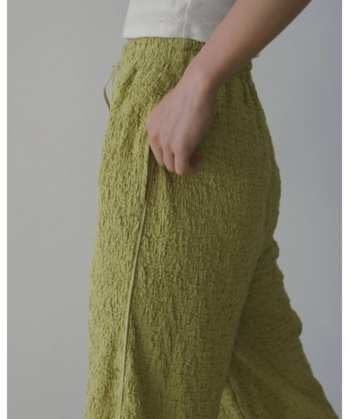 anuke(アンヌーク)の「Shirring Easy Pants(デニムパンツ・レディース・ブラウン/ライトグリーン/ブラック・36inch/38inch)」の11枚目の写真