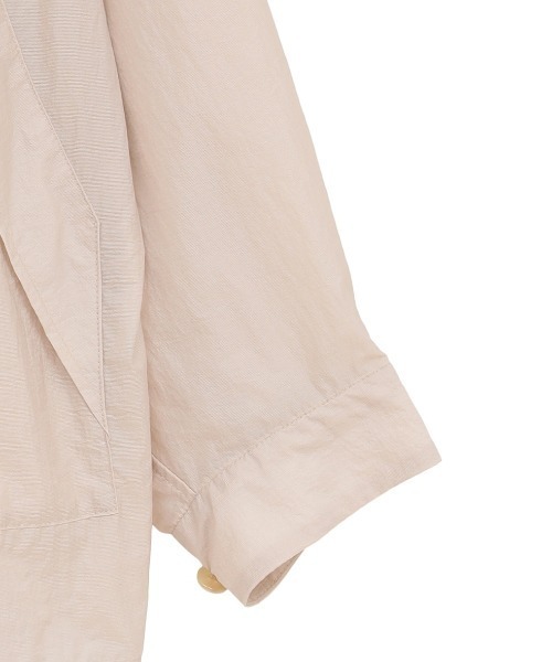 CLANE(クラネ)の「CLANE/クラネ/CRINKLED NYLON ZIP HOODIE(パーカー・レディース・ブラック/ベージュ・1)」の8枚目の写真