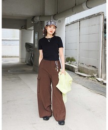 CITEN | <CITEN>エアリーカーゴワイドパンツ ―吸水速乾・防シワ―(カーゴパンツ)
