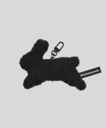 kittybunnypony（キティバニーポニー）の「Happy Bunny Black Plush Key Ring（キーホルダー）」