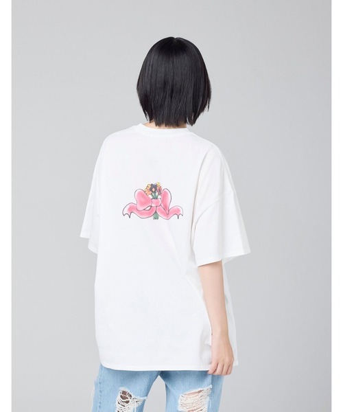 Little sunny bite(リトルサニーバイト)の「/Little sunny bite/anna hopman x little sunny bite doggy big tee 26SS(Tシャツ/カットソー・メンズ・ブラック/ピンク/ホワイト・MEDIUM/SMALL)」の7枚目の写真