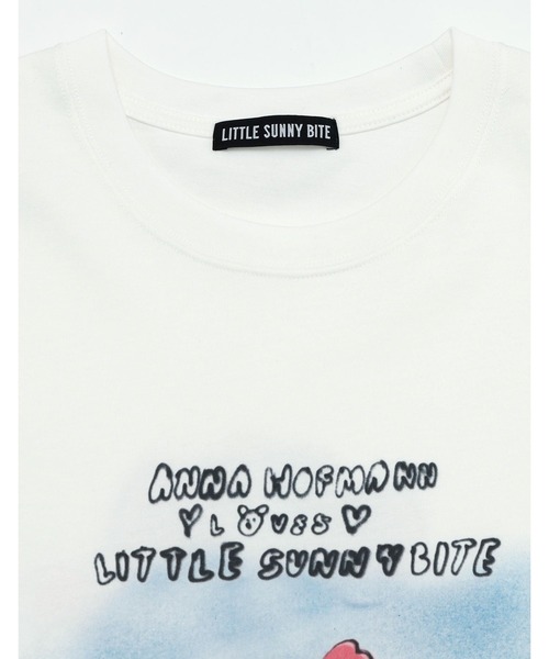 Little sunny bite(リトルサニーバイト)の「/Little sunny bite/anna hopman x little sunny bite doggy big tee 26SS(Tシャツ/カットソー・メンズ・ブラック/ピンク/ホワイト・MEDIUM/SMALL)」の8枚目の写真
