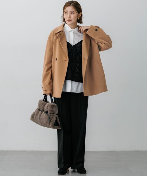 23区 L(ニジュウサンクオオキイサイズ)の「シフォンエンブロイダリー キャミソール(シャツ/ブラウス・レディース・ブラック系/ベージュ系・44/46)」の10枚目の写真