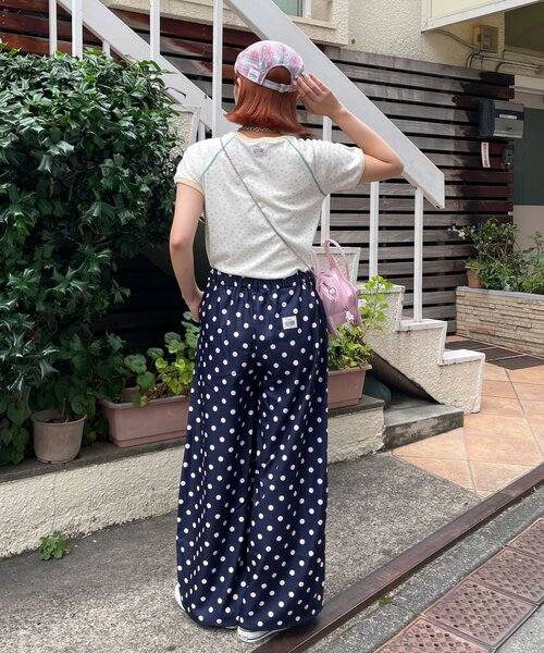 HELLO.SANFRANCISCO(ハローサンフランシスコ)の「【HELLO.SANFRANCISCO/ハローサンフランシスコ】ドット柄フリルポケットボリュームパンツ(その他パンツ・レディース・グレー/ピンク/ブラウン/イエロー/グリーン/ネイビー・ONE SIZE)」の15枚目の写真