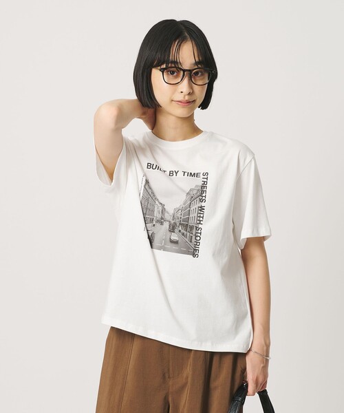 BEAUTY&YOUTH UNITED ARROWS（ビューティーアンドユースユナイテッドアローズ）の「【WEB限定 Wardrobe DAILY MINIMAL】フォトプリントTシャツ（Tシャツ/カットソー・レディース・その他3/その他1/その他2・FREE）」の4枚目の写真