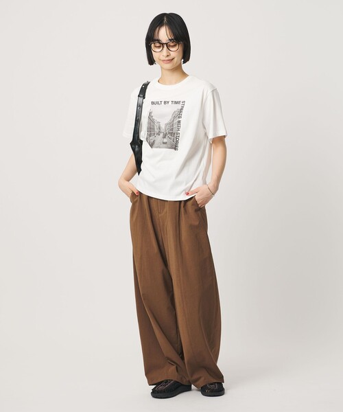 BEAUTY&YOUTH UNITED ARROWS（ビューティーアンドユースユナイテッドアローズ）の「【WEB限定 Wardrobe DAILY MINIMAL】フォトプリントTシャツ（Tシャツ/カットソー・レディース・その他3/その他1/その他2・FREE）」の5枚目の写真