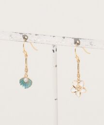 Little Sanctuary/Shell×plumeria / ピアス