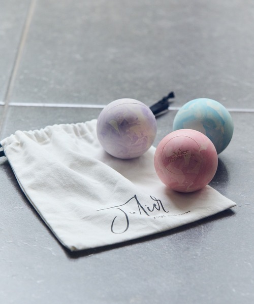 Julier Yoga and Relax(ジュリエヨガアンドリラックス)の「Julier (定番)リリースボール(スポーツグッズ・レディース・パープル/ブルー/ピンク・FREE)」の6枚目の写真