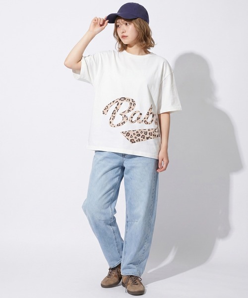 BABYDOLL（ベビードール）の「親子お揃い ビッグチアロゴTシャツ 1780A（Tシャツ/カットソー・メンズ・レッド/オフホワイト・ユニセックスS/ユニセックスXL/ユニセックスL/ユニセックスM）」の5枚目の写真