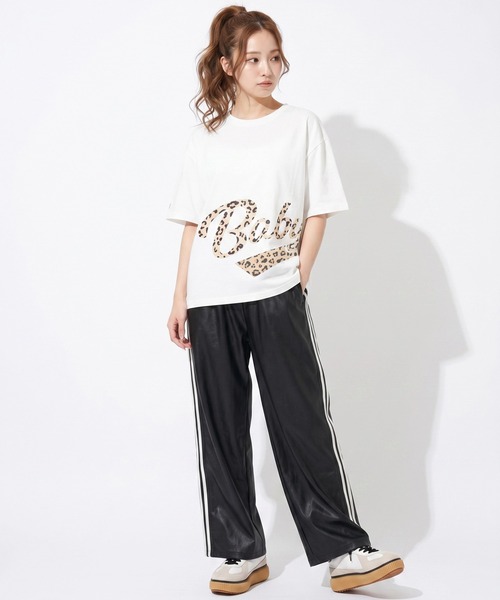 BABYDOLL（ベビードール）の「親子お揃い ビッグチアロゴTシャツ 1780A（Tシャツ/カットソー・メンズ・レッド/オフホワイト・ユニセックスS/ユニセックスXL/ユニセックスL/ユニセックスM）」の7枚目の写真