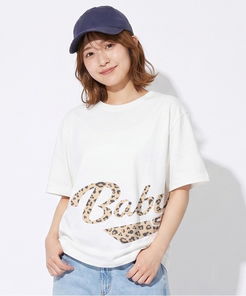 BABYDOLL（ベビードール）の「親子お揃い ビッグチアロゴTシャツ 1780A（Tシャツ/カットソー・メンズ・レッド/オフホワイト・ユニセックスS/ユニセックスXL/ユニセックスL/ユニセックスM）」の8枚目の写真