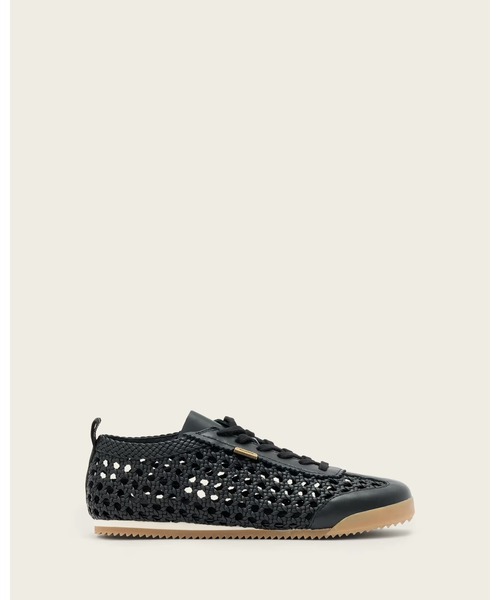 ALLSAINTS(オールセインツ)の「KENNY WOVEN LEATHER TRAINERS | KENNY ウーブン レザー スニーカー(スニーカー・レディース・ブラック・UK4)」の1枚目の写真