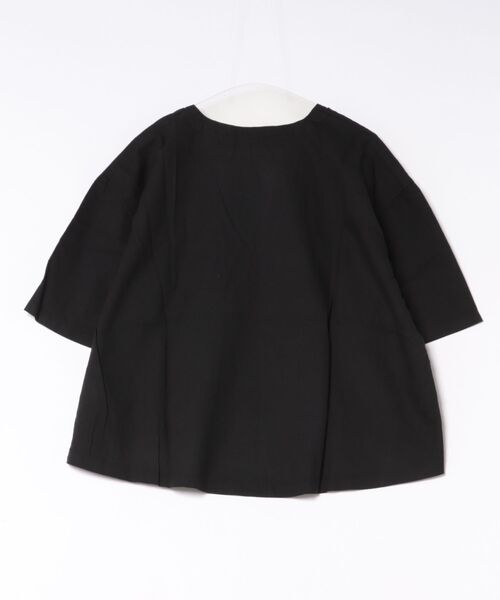 RCD(アールシーディー)の「麻綿Vネックシャツプルオーバー(シャツ/ブラウス・レディース・ベージュ/ブラック・4L~5L/LL~3L/M-L)」の19枚目の写真