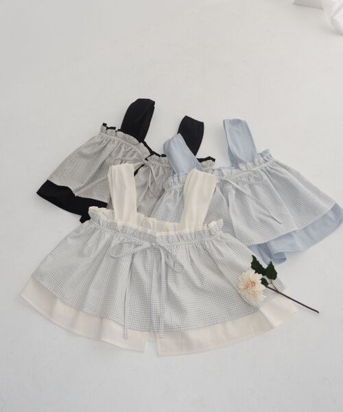 RETRO GIRL(レトロガール)の「フリルレイヤードノースリビスチェ(シャツ/ブラウス・レディース・ブラック/ブルー/ナチュラル・FREE)」の20枚目の写真