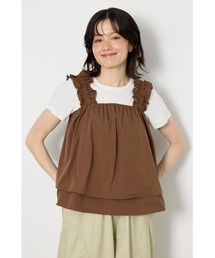 フレアパンツ/」に該当するレディースのタンクトップ（ブラウン/茶色系