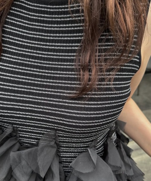 WILLFULLY(ウィルフリー)の「gradation frill no sleeve knit(ニット/セーター・レディース・ブラウン/ブラック/グレー系その他・FREE)」の17枚目の写真