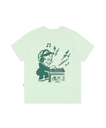 Kompakt Record Bar（コンパクトレコードバー）の「Thunder Radio DJ T-shirt - Light Green（Tシャツ/カットソー）」