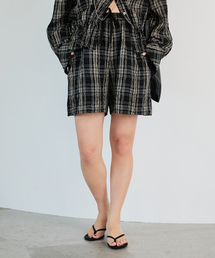 IENA LA BOUCLE | IENA LA BOUCLE キャッチワッシャーチェックショートパンツ(その他パンツ)