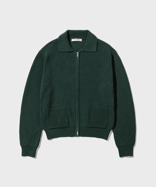 INTEMPOMOOD(インテンポムード)の「モノトーンフルジップニット_グレー(カーディガン/ボレロ・レディース・グレー・MEDIUM/LARGE/X-LARGE)」の10枚目の写真