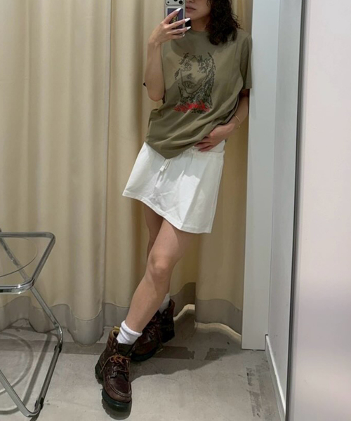 DIME(ダイム)の「【Dime/ダイム】CLASSIC JERSEY SKIRT(スカート・レディース・アイボリー・X-SMALL)」の3枚目の写真