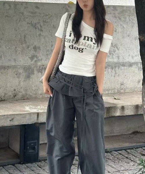AsRiRe(アスリレイ)の「ハートロゴワンショルダーTシャツ(Tシャツ/カットソー・レディース・ホワイト・M)」の16枚目の写真