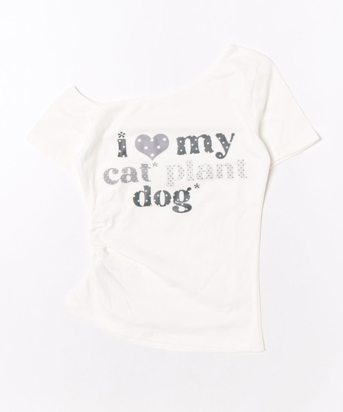 AsRiRe(アスリレイ)の「ハートロゴワンショルダーTシャツ(Tシャツ/カットソー・レディース・ホワイト・M)」の17枚目の写真