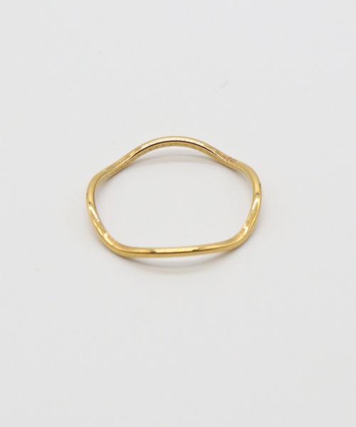Bilan(ビラン)の「【BILAN】(金属アレルギー軽減)Slim Nuance Curve Ring/スリムニュアンスカーブリング(リング・レディース・ゴールド・FREE)」の1枚目の写真