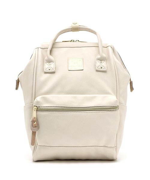 anello（アネロ）の「【anello】レトロ口金リュック ミニ（バックパック/リュック・レディース・ライトブラウン/ブラック/オフホワイト/ネイビー/ピンク・ONE SIZE）」の2枚目の写真