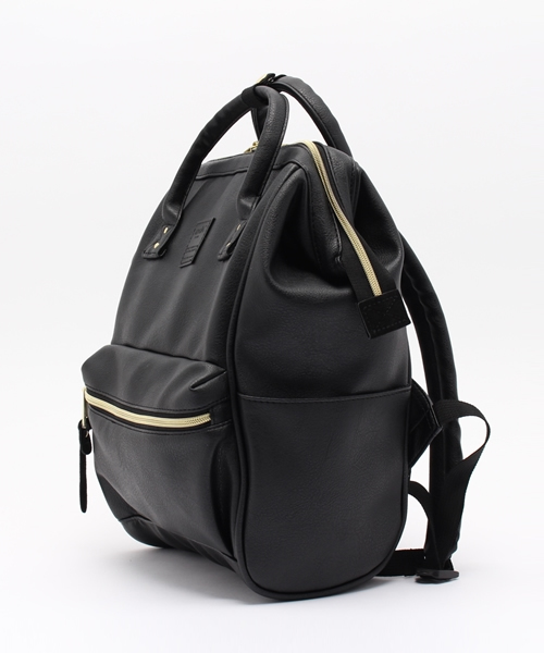 anello（アネロ）の「【anello】レトロ口金リュック ミニ（バックパック/リュック・レディース・ライトブラウン/ブラック/オフホワイト/ネイビー/ピンク・ONE SIZE）」の8枚目の写真