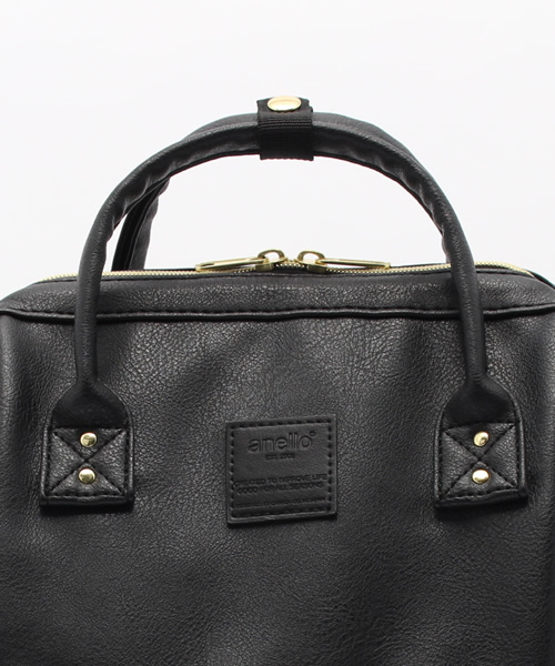 anello（アネロ）の「【anello】レトロ口金リュック ミニ（バックパック/リュック・レディース・ライトブラウン/ブラック/オフホワイト/ネイビー/ピンク・ONE SIZE）」の10枚目の写真