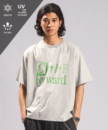 【接触冷感/吸水速乾】PRINTED BORDER T-SHIRTS/プリントボーダーTシャツ