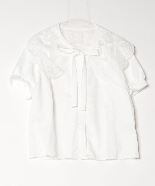 gossip！ロサンゼルス（ゴシップロサンゼルス）の「YUGA　ボリュームカラー　パフスリーブトップス（シャツ/ブラウス・レディース・ホワイト・FREE）」の10枚目の写真