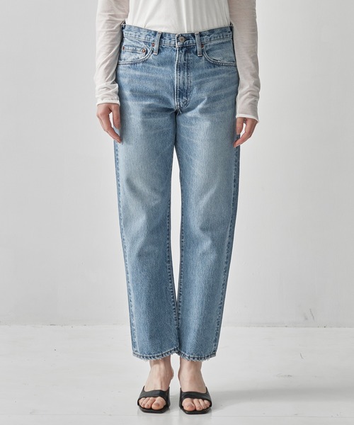 orSlow（オアスロウ）の「[orSlow/オアスロー]SHORT LENGTH 105 90s DENIM SKY BLUE/ZIPPER FLY（デニムパンツ・レディース・ライトブルー・0/1）」の10枚目の写真