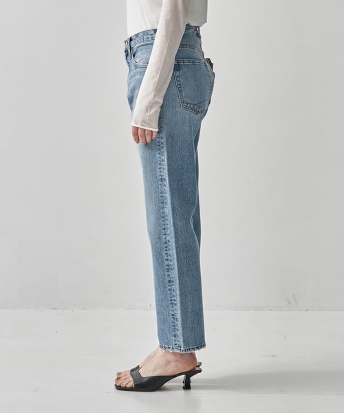 orSlow（オアスロウ）の「[orSlow/オアスロー]SHORT LENGTH 105 90s DENIM SKY BLUE/ZIPPER FLY（デニムパンツ・レディース・ライトブルー・0/1）」の11枚目の写真