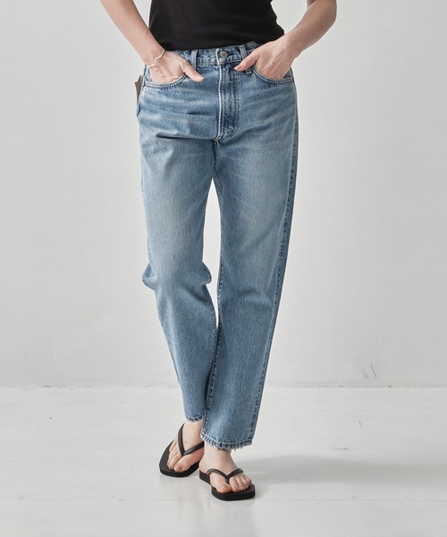 orSlow（オアスロウ）の「[orSlow/オアスロー]SHORT LENGTH 105 90s DENIM SKY BLUE/ZIPPER FLY（デニムパンツ・レディース・ライトブルー・0/1）」の7枚目の写真