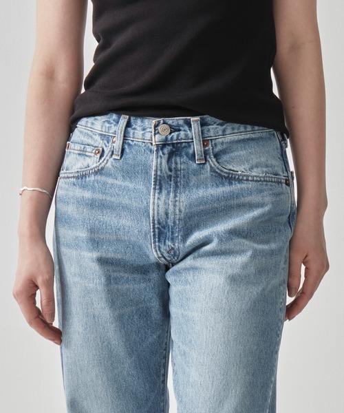 orSlow（オアスロウ）の「[orSlow/オアスロー]SHORT LENGTH 105 90s DENIM SKY BLUE/ZIPPER FLY（デニムパンツ・レディース・ライトブルー・0/1）」の8枚目の写真