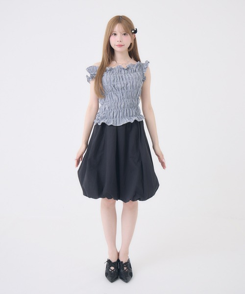 Rmine(アールマイン)の「シャーリングオフショルトップス(Tシャツ/カットソー・レディース・ブラック系その他/ブラック/ホワイト/レッド・FREE)」の19枚目の写真