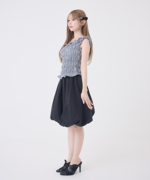 Rmine(アールマイン)の「シャーリングオフショルトップス(Tシャツ/カットソー・レディース・ブラック系その他/ブラック/ホワイト/レッド・FREE)」の20枚目の写真