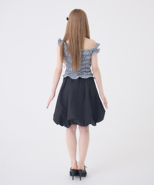 Rmine(アールマイン)の「シャーリングオフショルトップス(Tシャツ/カットソー・レディース・ブラック系その他/ブラック/ホワイト/レッド・FREE)」の21枚目の写真