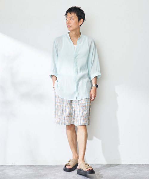 B.C STOCK(ベーセーストック)の「ヨウリュウシチブソデシャツ(シャツ/ブラウス・メンズ・ブルー系その他/ホワイト/ネイビー/ブラック・LARGE/MEDIUM)」の15枚目の写真