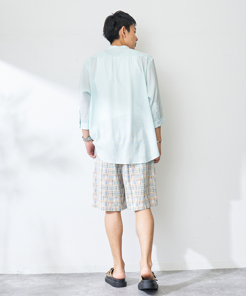 B.C STOCK(ベーセーストック)の「ヨウリュウシチブソデシャツ(シャツ/ブラウス・メンズ・ブルー系その他/ホワイト/ネイビー/ブラック・LARGE/MEDIUM)」の17枚目の写真