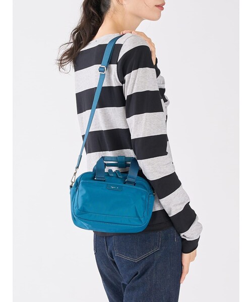 agnes b.(アニエスベー)の「ナイロン 2way ミニ ショルダー "My bag" RAT01-13(ショルダーバッグ・レディース・グリーン・FREE)」の8枚目の写真
